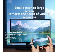 Bosiyrggrl Direct Connection Type-C to Adapter, 4K 60Hz Projection Compatibility, Works Laptop/Phone to Monitor, Plug and Play Design