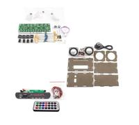 Bosiyrggrl DIY Bluetooth Speaker Kit with FM Radio DIY Soldering Project Practice Solder Assembly DIY Electronic Kit 2x3W Speaker A