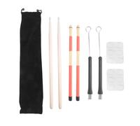 Bosiyrggrl Drum Sticks Set,5A Maple Wood Drum Sticks,Drum Rods Brushes,Retractable Drum Wire Brushes,Drum Dampeners with Bag