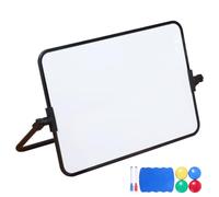 Bosiyrggrl Dry Erase White Board with Stand Erasable Whiteboard with Support Desk Stable A4 Size