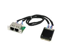 Bosiyrggrl Dual RJ45 Gigabit MiniPCIE to RJ45 Network Card I210-T2 Ethernet Adapter NIC Server Type Wired Network Card