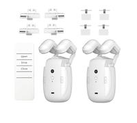 Bosiyrggrl Dual Smart Curtains Robot Roman Rod Track/T/U-Rail Tracks 3 In1 Automatic Curtain Opener Remote Control Curtain Motor