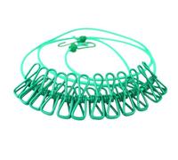 Bosiyrggrl E Retractable Clothes Drying Rack Rope with 12 Clips Portable Clothesline Clothing Line for Laundry Drying Line Camping