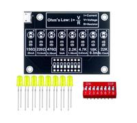Bosiyrggrl Electronic Teaching Lab Soldering Practice Kit Ohm' S Law Current Test DIY Soldering Training Board