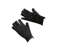 Bosiyrggrl Fingerless Gloves Non Slip UV Protection Driving Gloves Summer Outdoor Gloves for Women and Girls Black