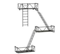 Bosiyrggrl Fire Escape Wall Racks Wall Mounts Shelves Wall Display Art Storage Staircase Racks