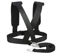 Bosiyrggrl Fitness Resistance Training Speed Agility Bands Running Tire Pull Cord Resistance Exercise Bands Black