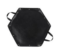 Bosiyrggrl Foldable Fireproof Mat Flame Retardant Heat Pad Hexagonal Fire Pit Ember Mat for Outdoor Camping Picnic Easy Install,Small