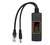 Bosiyrggrl For CCTV IP Camera Security System 12V/1A-2A DC Output for POE Splitter IEEE 802.3AT Standard DC48-52V Input