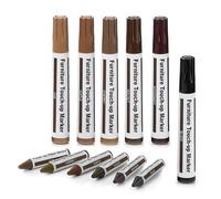 Bosiyrggrl Furniture Markers Touch Up Scratch Repair Markes Stick Scratch Remover for Bedposts, Touch Ups, and Cover Ups (Set of 12) Wood Markers Furniture Repair Wood Floor Scratch Repair