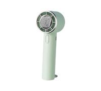 Bosiyrggrl Green Handheld Turbo Ice Fan with Cold Compression, 5-Speed USB Mini Fan for Outdoor Activities with Hook