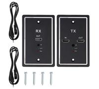 Bosiyrggrl HD Wall Socket Panel for Network Cable Extender- High-Definition Type 1080P 50m Wall Plate