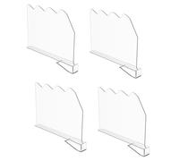 Bosiyrggrl Home 4 Pack Acrylic Shelf Dividers for Closet Organization - Closets Shelf and Closet Separator for Storage Organization