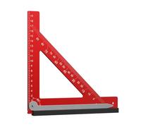 Bosiyrggrl Horizontal Right Angle Ruler 90 Degree Measuring Ruler Aluminum Alloy Triangle Ruler Carpentry Ruler