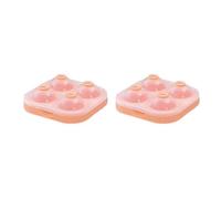 Bosiyrggrl Ice Ball Maker Large 6.5cm 3D Big Round Sphere High Balls Ice Shape Mold Tray for Whiskey Cocktail Bar Tools Orange