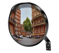 Bosiyrggrl Indoor Security Mirror 12 Inch Acrylic Convex Mirror, Adjustable Wide Angle View, Corner Blind Spot