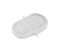 Bosiyrggrl Irregular Oval Pallet Mold Home Decor Trinkets Storage Tray Mold Storage Plate Cement Mold Large