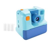 Bosiyrggrl Kids Instant Camera Print Camera 1080P HD Digital Camera Photo Paper Child Toy Camera for Birthday Easy to Use -Blue