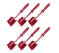 Bosiyrggrl Kitchen Meat Grinder Masher Heat Non-Stick Hamburger Chopper Potato Masher Tool Kitchen Gadgets Red