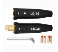 Bosiyrggrl LC40 Cable Connector Set, Includes Black Male & Female Connectors Cable Capacity: 1/0 to 2/0 (50-70mm²)