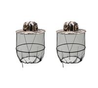 Bosiyrggrl Letter Gray Outdoor Anti-Mosquito Fishing Net Hat, Suitable for Fishing, Camping and Other Activities