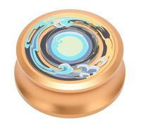 Bosiyrggrl LP Record Weight Stabilizer Record Clamp Turntable Disc Stabilizer for Vinyl Record Player Turntables Phonograph, Easy Install Easy to Use Gold