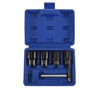 Bosiyrggrl Lug Nut Remover Tool, 6 Piece Lug Nut Extractor Set 1/2 Inch Drive, Locking Lug Nut Remover Tool