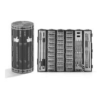 Bosiyrggrl Manual Screwdriver Set Sturdy Multifunctional 128 in1 Magnetic Screw Nuts Bits Multi Functional Household Repair Tools Kit forLaptop Pc