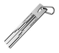 Bosiyrggrl Metal 4/09 Shingle Gauge with Carabiner, House Roof Shingle Measuring Tool, Roof Pitch Gauge Roofing Tools 1PCS