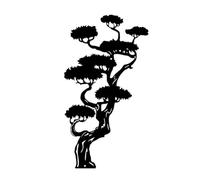 Bosiyrggrl Metal Wall Art, Black Classic Tree Signs Wall Decor Metal Wall Signs for Any Room Hanging Wall Art Decor