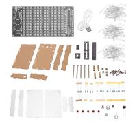 Bosiyrggrl Mini Electronic Display Sound Activated Home Stereo Speaker DIY Solder Project Kit