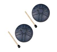 Bosiyrggrl Mini Ethereal Drum, Outdoor Rain Drum, Garden Rain Drum, Rain Chakra Drum, Rainy Season Outdoor Rain Drum Navy Blue