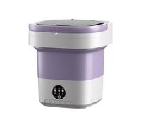 Bosiyrggrl Mini Folding Washing Machine 12L Capacity Automatic Home Portable Multifunction Baby Underwear Washing Machine Easy Install Easy to Use UK Plug B