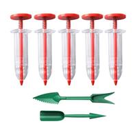 Bosiyrggrl Mini Seed Spreader Set, Seed Seeder Mini Sowing Seed Dispenser, Manual Seedling and Weed Eater Set