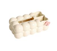 Bosiyrggrl Modern Tissue Box Cover Light Luxury Tissue Box Dispenser Widened Tissue Box Cover Desk Paper Organizer for Bedroom A