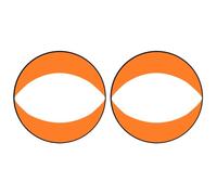 Bosiyrggrl Orange Kayak Sail Paddle, Downwind Sail Kit Kayak Downwind Sail Portable Folding Sail