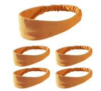 Bosiyrggrl Orange Sports Headband Sweat-Absorbent and Breathable Spring and Summer Running Badminton Headband Antiperspirant Turban