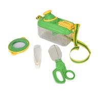 Bosiyrggrl Outdoor Insect Observation Box Toy for Children Magnifying Glass Insect Trap Net Adventure Experiment Set