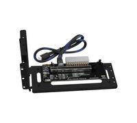 Bosiyrggrl PCIe 5.0 X4 OCuLink Laptop External Graphics Card Laptop to External Video Graphics Card M.2 Oculink SFF8611 to PCIE X16 Bend Black
