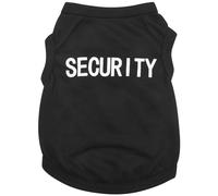 Bosiyrggrl Pet Winter Clothes Puppy Dog Cat Vest T Shirt Coat Dress Sweater Apparel SECURITY, Black XS