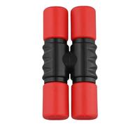 Bosiyrggrl Portable Double Row Twist Shaker Band Accompaniment Rhythm Toy Hand Percussion for Studio, Drummers Red