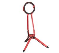 Bosiyrggrl Portable Magnetic Phone Tripod Stand Mini Pocket Selfie Stick with Carabiner 360° Rotating Stand Phone Holder Red