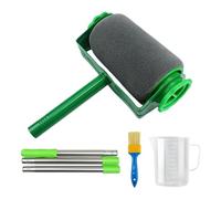 Bosiyrggrl Professional 6-Piece Paint Roller Set for Walls and Ceilings - Extendable Brush, Tray, Rollers, Stirrer - Non-Drip