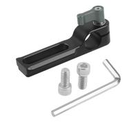 Bosiyrggrl Rail Support 15mm Rod Rail Clamp Mount Railblock for Cheese Plate Top Handle Grip Camera Cage Rig 15mm Rail Support Follow Focus Grey