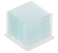 Bosiyrggrl Replacement Tool Coverslip Slides Square Microscope Cover Glass Set Lab Supplies School Education 20 * 20mm