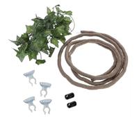 Bosiyrggrl Reptile Bend-A-Branch Vines Flexible Leaves Pet Habitat Decor Climber Jungle Long Vines for Climbing Gecko Lizard