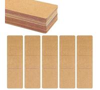 Bosiyrggrl Resin Bookmark Holder Bookmark Sleeves Brown Book Markers Cover Holder Blank Display Cards DIY Bookmark 100 Pcs