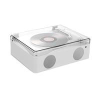 Bosiyrggrl Retro CD Player Bluetooth 5.0 Rechargeable Built-in Speaker Portable Music Player USB HiFi Player with Infrared Remote Easy Install Easy to Use A