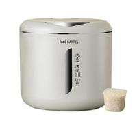 Bosiyrggrl Rice Bucket Moisture-Proof Insect-Proof Sealed Tank Pressed Thickened Powder Storage Bucket Kitchen Storage Box L