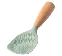 Bosiyrggrl Rice Spoon Non-Stick Kitchen Tools with Wooden Handle Vertical Serving Spoon Spatula Suitable for Kitchen Cooking B